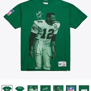 Mitchell & Ness EAGLES RANDALL CUNNINGHAM Green NFL Graphic Tee